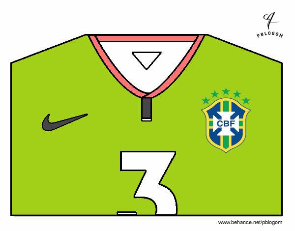 Camiseta del mundial de fútbol 2014 de Brasil