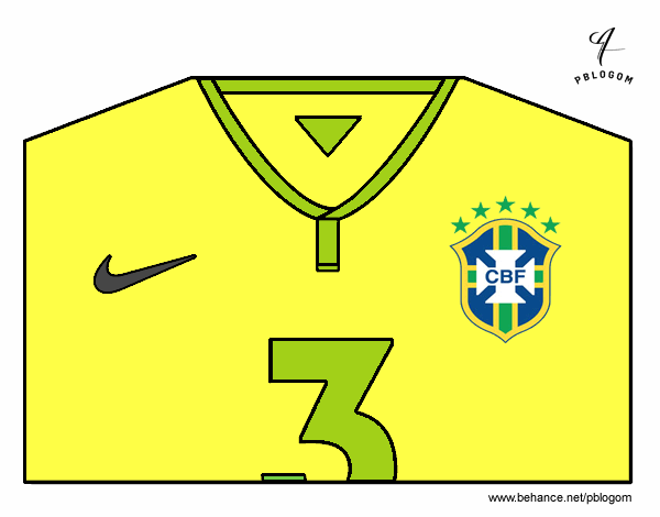 Camiseta del mundial de fútbol 2014 de Brasil