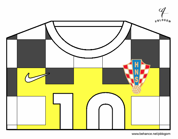 Camiseta del mundial de fútbol 2014 de Croacia