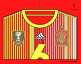 Camiseta del mundial de fútbol 2014 de España