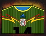 Camiseta del mundial de fútbol 2014 de México