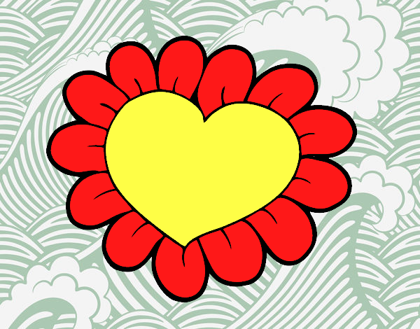 Corazón flor