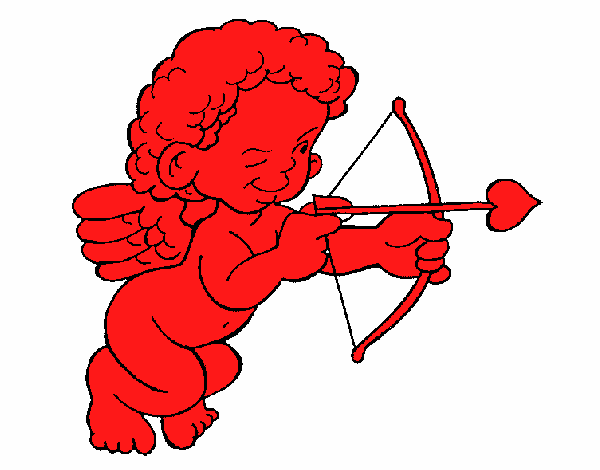 Cupido apuntando con la flecha