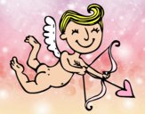 Cupido contento con flecha