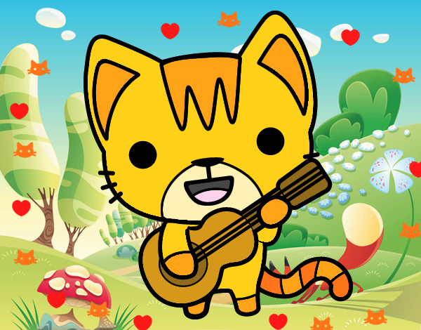 Gatito guitarrista