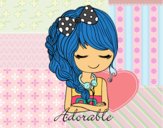 Dibujo Joven Adorable pintado por candelastc