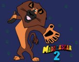 Dibujo Madagascar 2 Alex 2 pintado por linda423