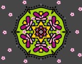 Dibujo Mandala simétrica pintado por nancy1468