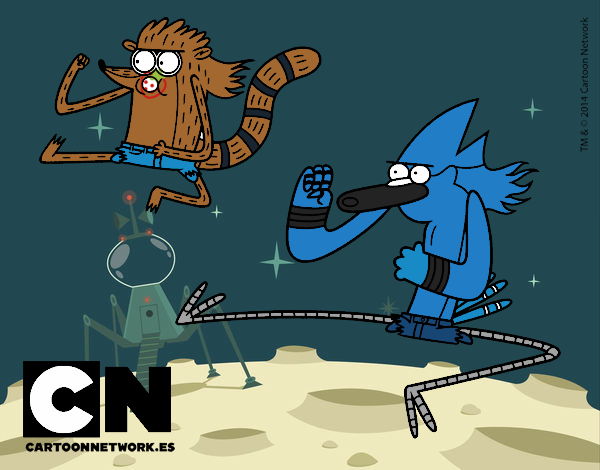 Mordecai y Rigby karatekas