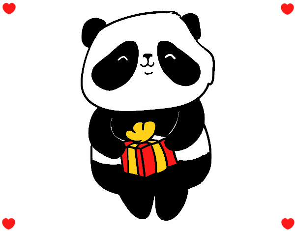 Panda con regalo