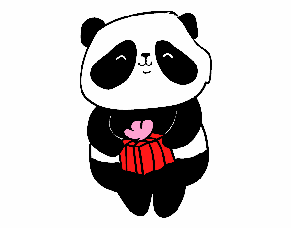 Panda con regalo