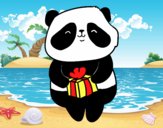 Panda con regalo