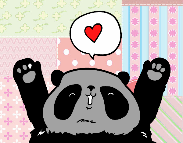 Panda enamorado