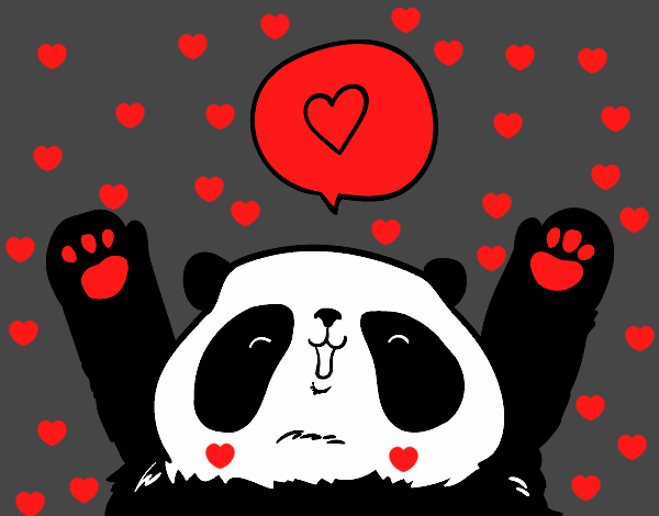 Panda enamorado