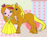 Princesa y unicornio