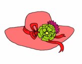 Sombrero con flores