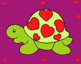 Tortuga con corazones