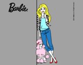 Barbie con cazadora de cuadros