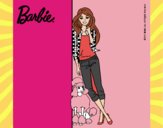 Barbie con cazadora de cuadros