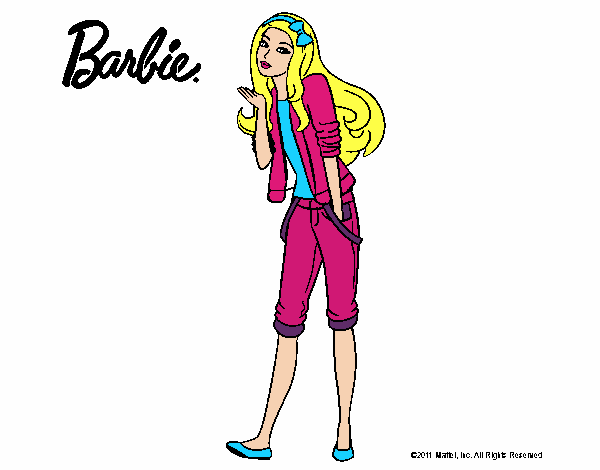 Barbie con look casual