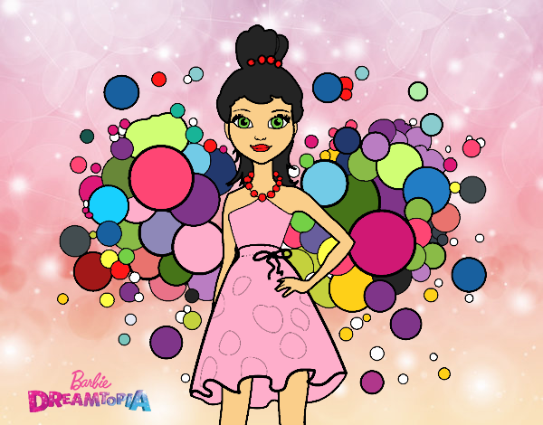 Dibujo Barbie Princesa Rosa pintado por LunaLunita