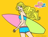 Barbie surfera