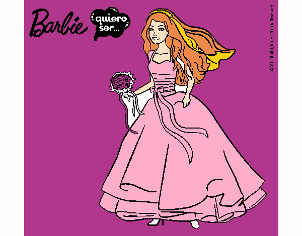 Barbie vestida de novia