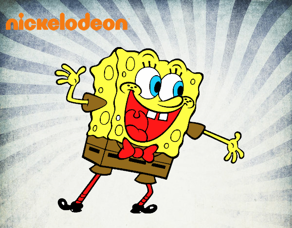 Bob Esponja saludando