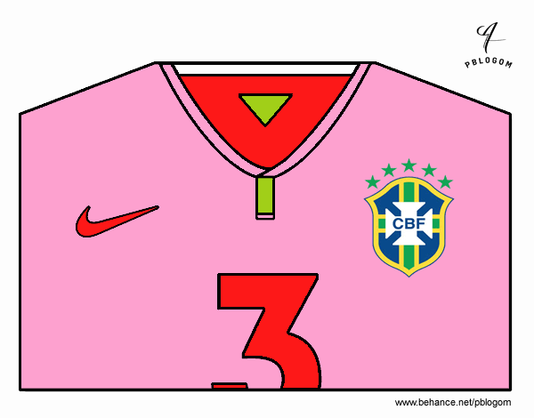 Camiseta del mundial de fútbol 2014 de Brasil