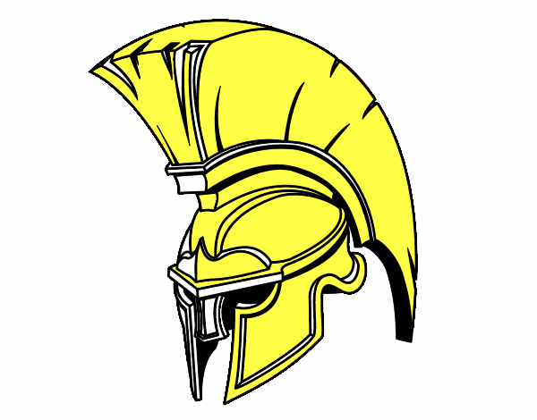 Casco romano de guerrero