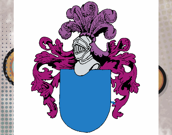 Escudo de armas y casco