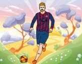 Gerard Piqué en el campo