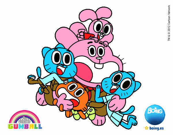 Gumball y amigos contentos