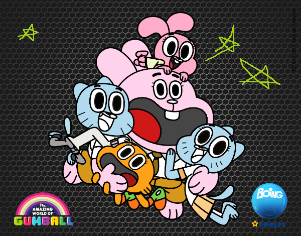 Gumball y amigos contentos