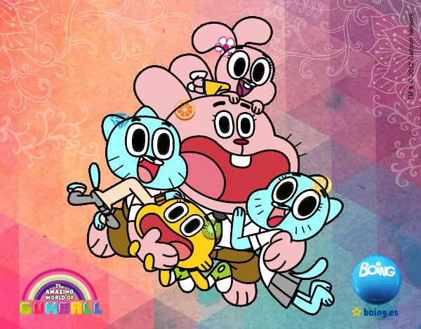 Gumball y amigos contentos