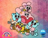 Gumball y amigos contentos