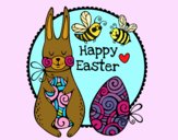Dibujo Happy Easter pintado por queyla