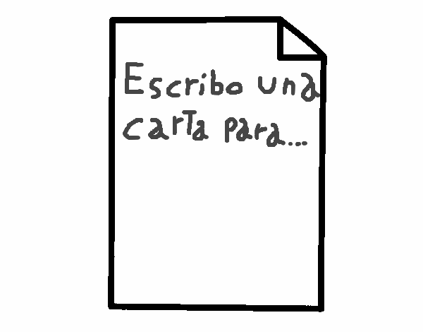 Escribo una carta para...