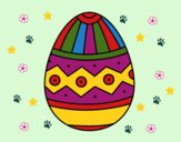 Dibujo Huevo de Pascua estampado pintado por linda423