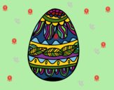 Dibujo Huevo de Pascua estampado vegetal pintado por linda423