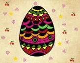 Dibujo Huevo de Pascua estilo japonés pintado por linda423