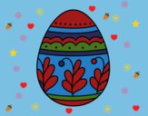 Dibujo Huevo de Pascua mandala pintado por linda423