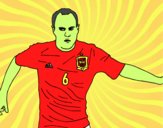 Iniesta con la Selección Española