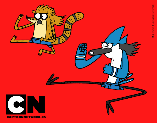 Mordecai y Rigby karatekas