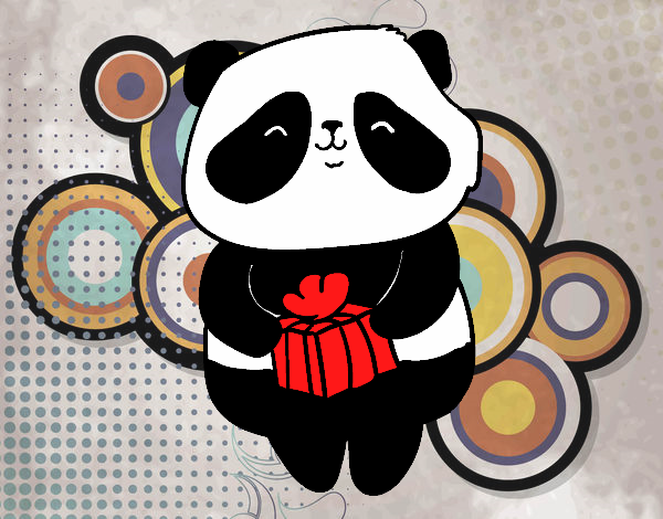 Panda con regalo