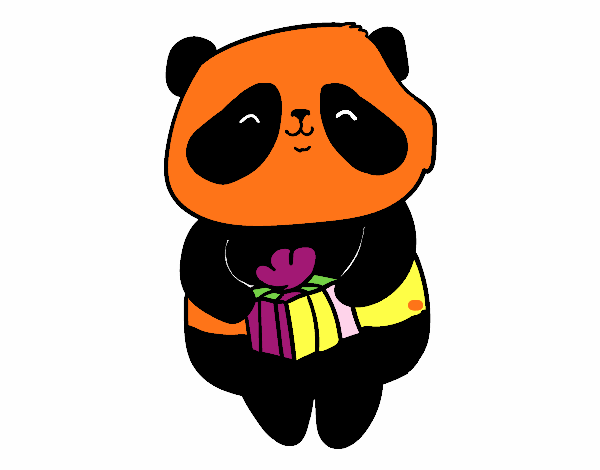 Panda con regalo