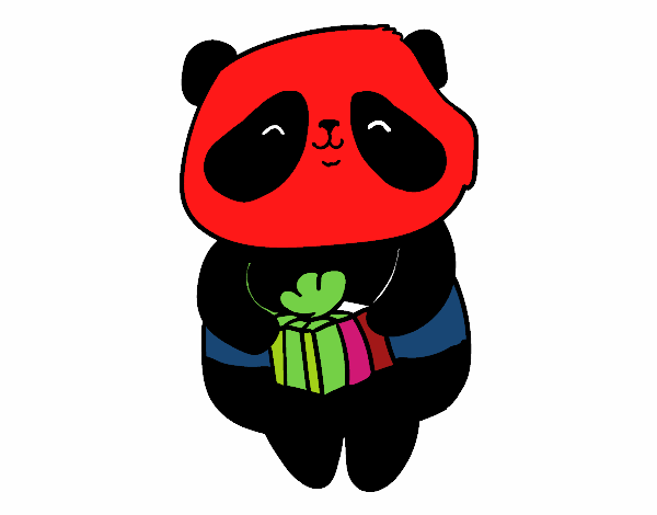 Panda con regalo