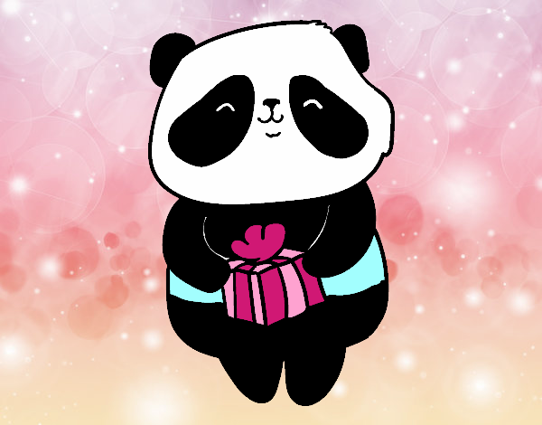 Panda con regalo