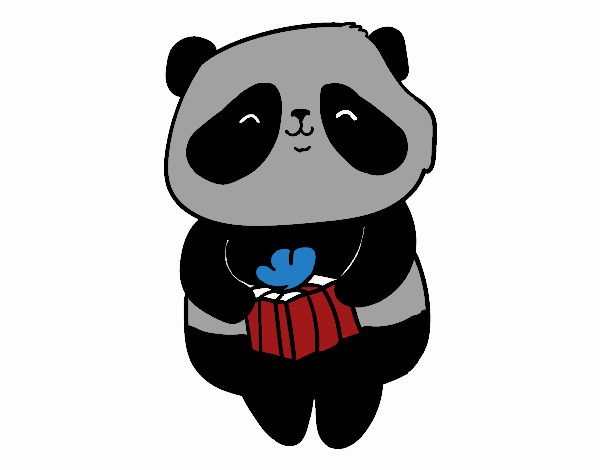 Panda con regalo