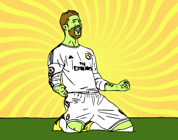 Sergio Ramos celebrando un gol